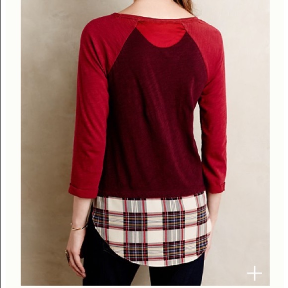 Anthropologie Tops - Anthropologie Backstory Tee Little Yellow Button M